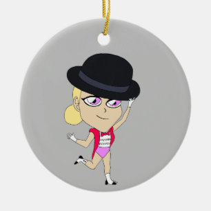 chibi ceramic ornament