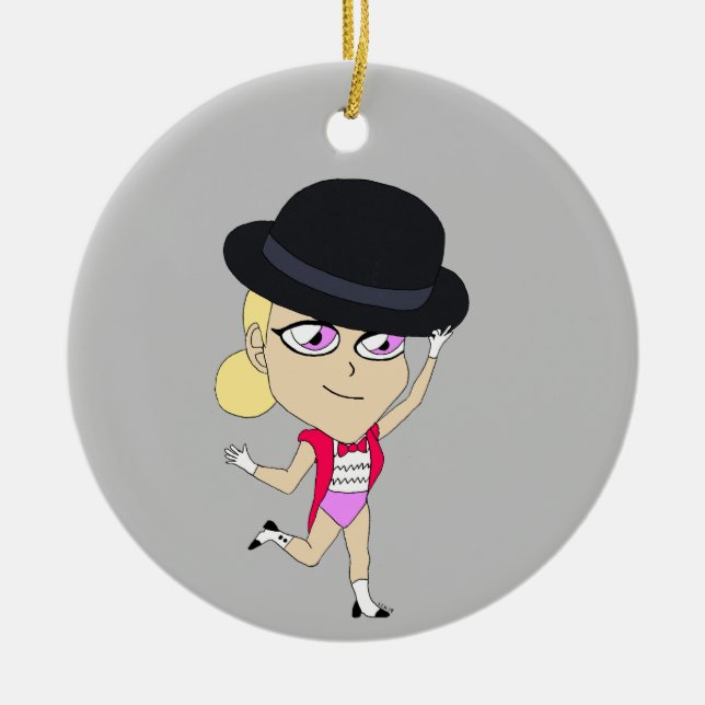 chibi    ceramic ornament (Front)