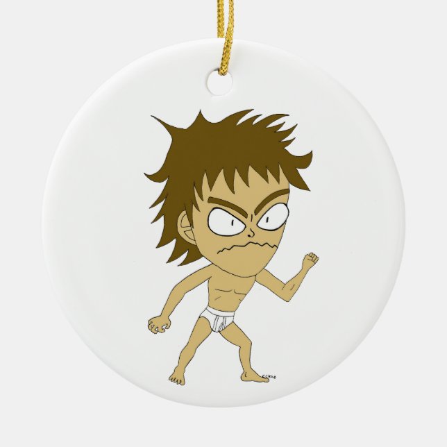 chibi   ceramic ornament (Front)