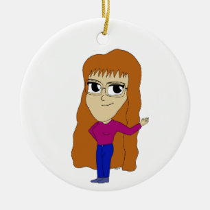 chibi ceramic ornament