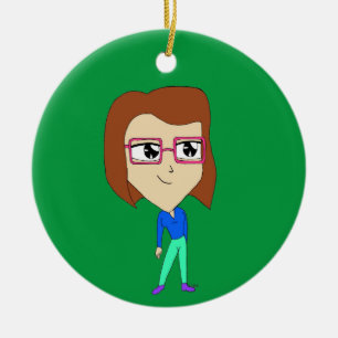 chibi ceramic ornament