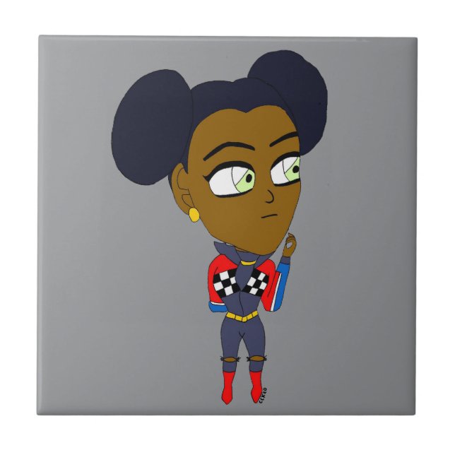 chibi   ceramic tile (Front)