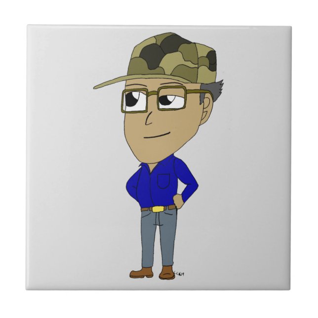 chibi   ceramic tile (Front)