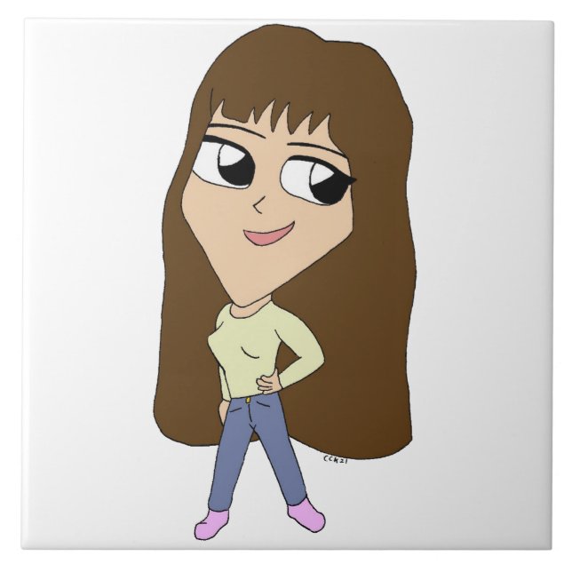 chibi     ceramic tile (Front)