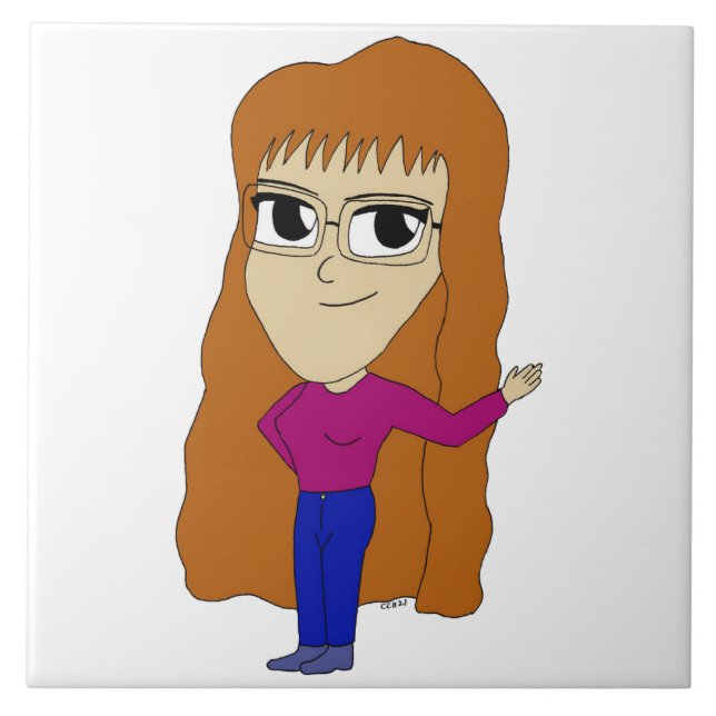 chibi    ceramic tile (Front)