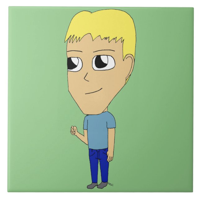 chibi    ceramic tile (Front)