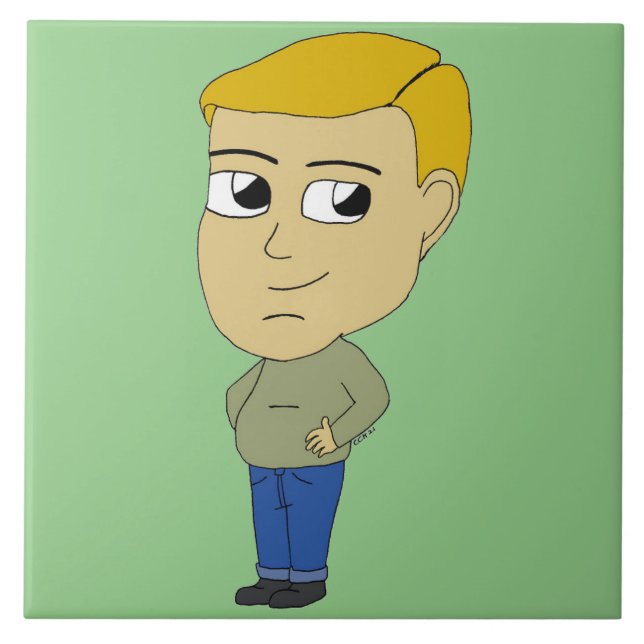 chibi     ceramic tile (Front)