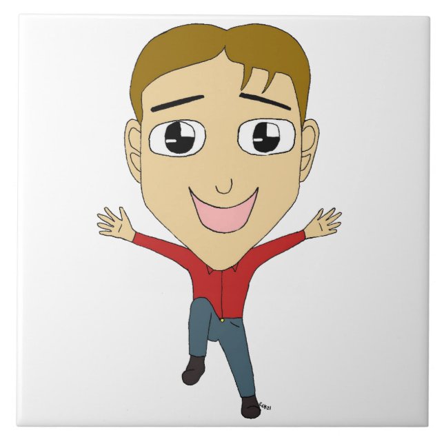 chibi   ceramic tile (Front)