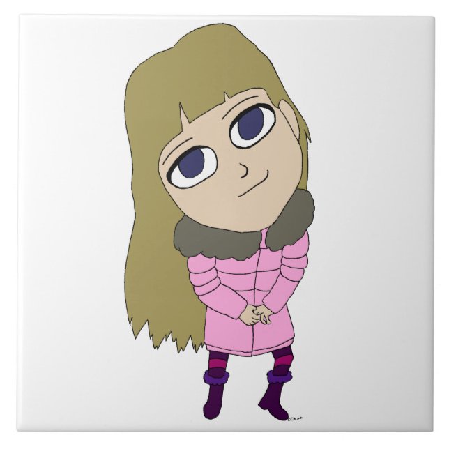 chibi   ceramic tile (Front)