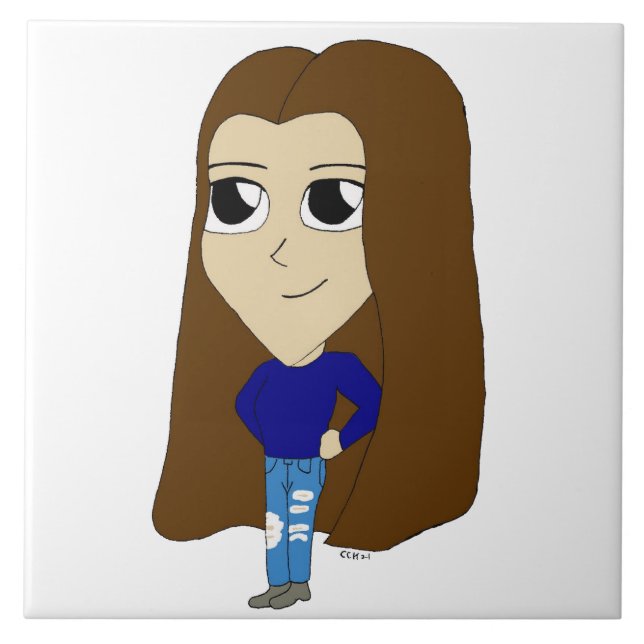 chibi   ceramic tile (Front)