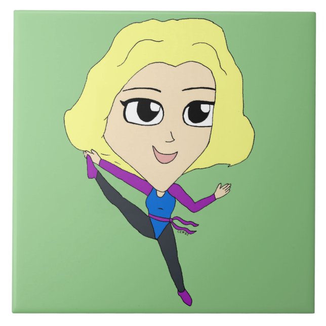 chibi    ceramic tile (Front)