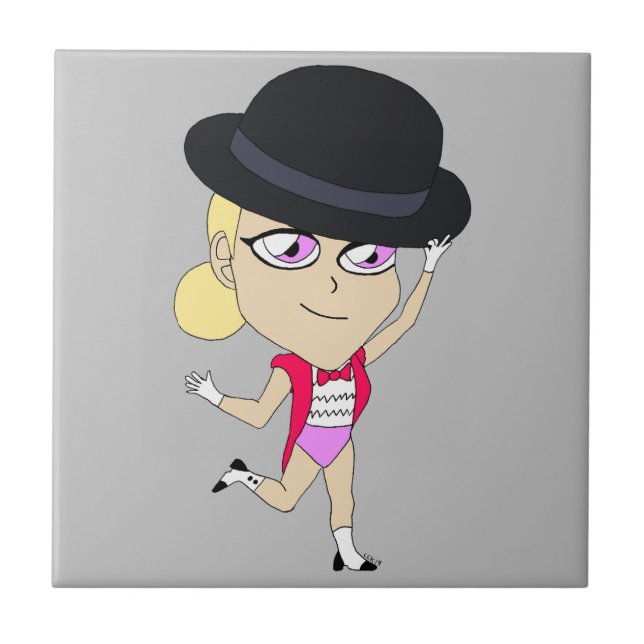 chibi   ceramic tile (Front)