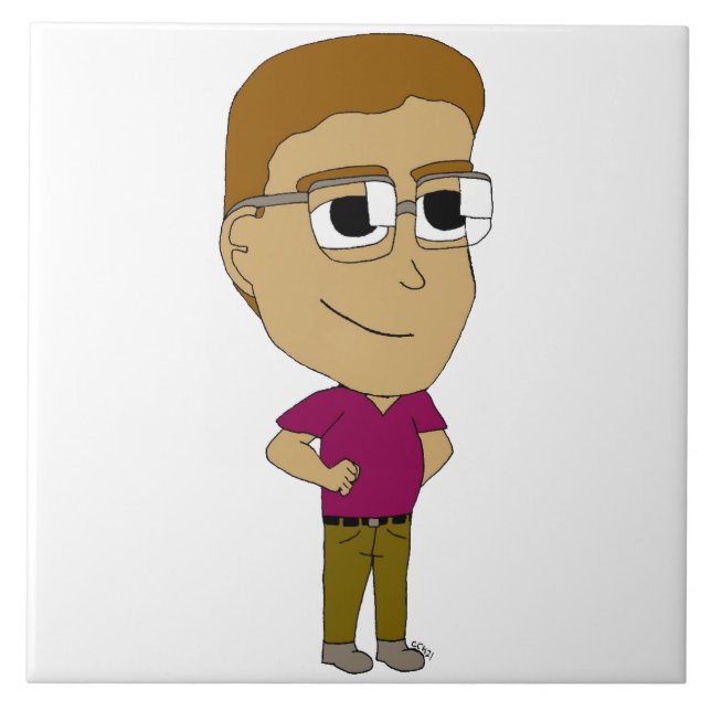 chibi     ceramic tile (Front)