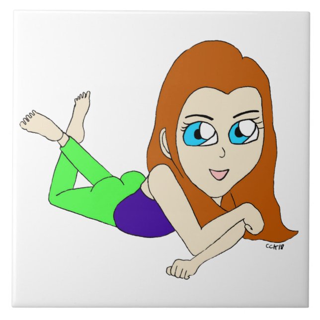 chibi   ceramic tile (Front)