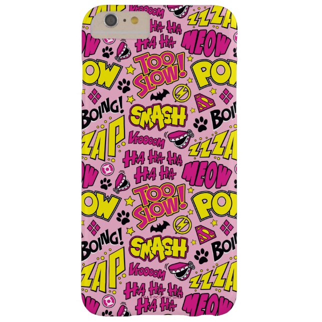 Chibi Comic Phrases and Logos Pattern Case-Mate iPhone Case (Back)