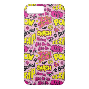 Chibi Comic Phrases and Logos Pattern iPhone 8 Plus/7 Plus Case