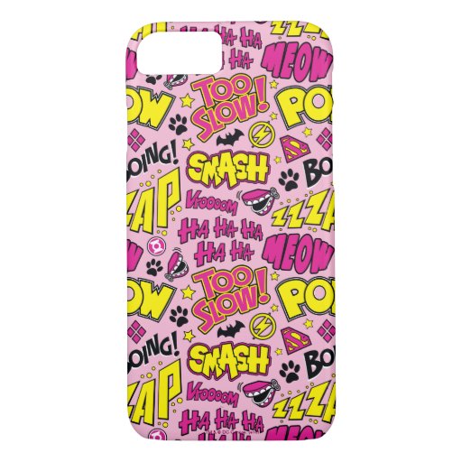 Chibi Comic Phrases and Logos Pattern iPhone 8/7 Case