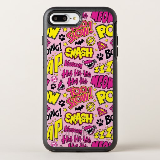 Chibi Comic Phrases and Logos Pattern OtterBox Symmetry iPhone 8 Plus/7 Plus Case