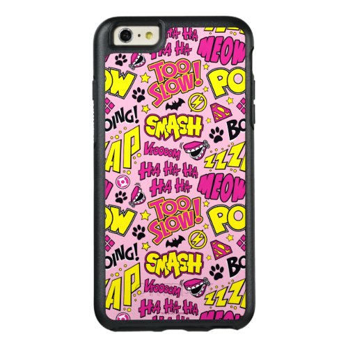 Chibi Comic Phrases and Logos Pattern OtterBox iPhone 66s Plus Case