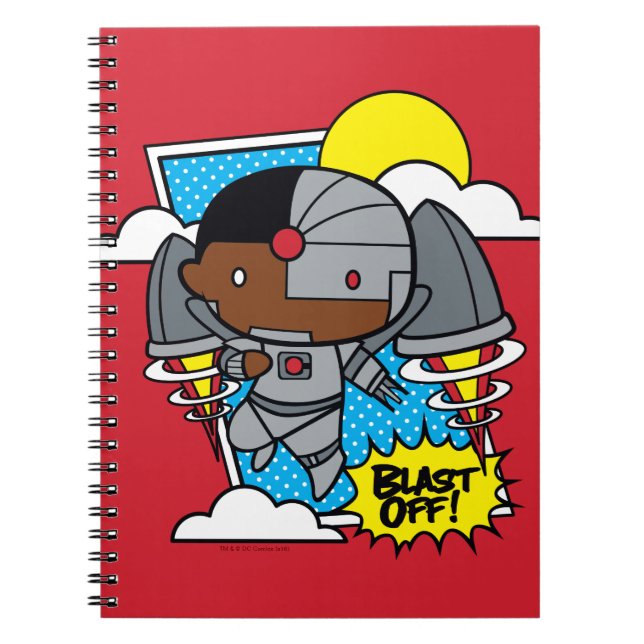Chibi Cyborg Blast Off! Notebook (Front)
