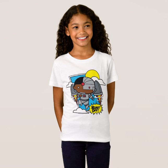 Chibi Cyborg Blast Off! T-Shirt (Front Full)