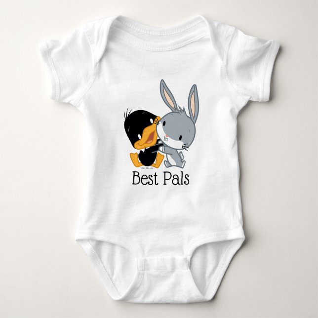 Chibi DAFFY DUCK™ & BUGS BUNNY™ Baby Bodysuit (Front)