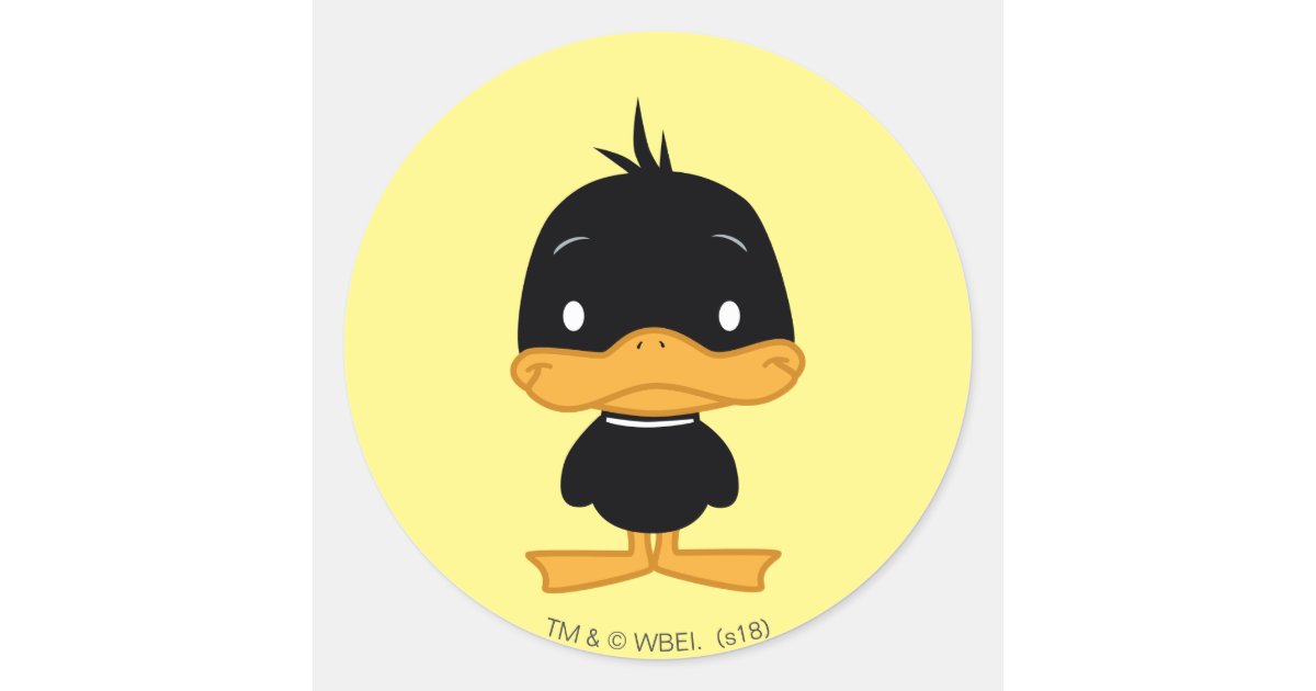 Chibi DAFFY DUCK™ Classic Round Sticker | Zazzle