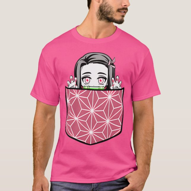 Chibi Demon In My Pocket Design T-Shirt (Front)