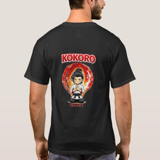 Chibi Dojo Kokoro Heart T-Shirt (Back)