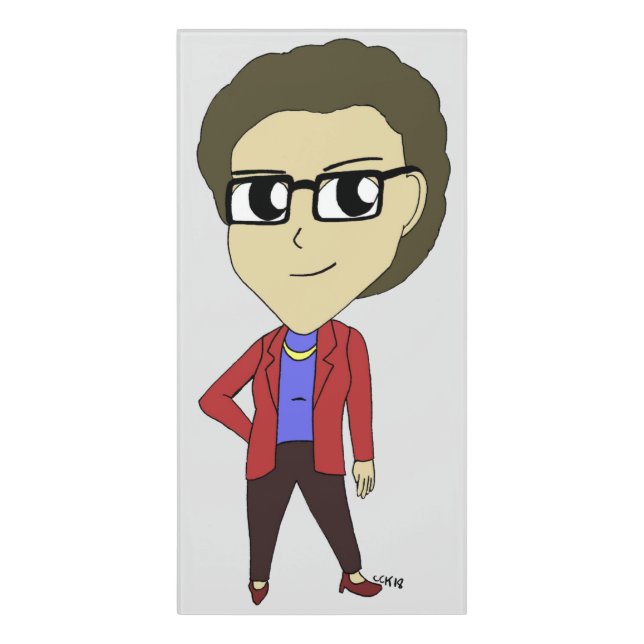 chibi    door sign (Classic Front Vert)