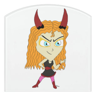 chibi   door sign