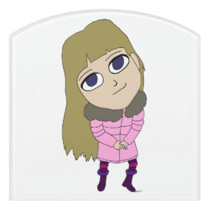 chibi door sign