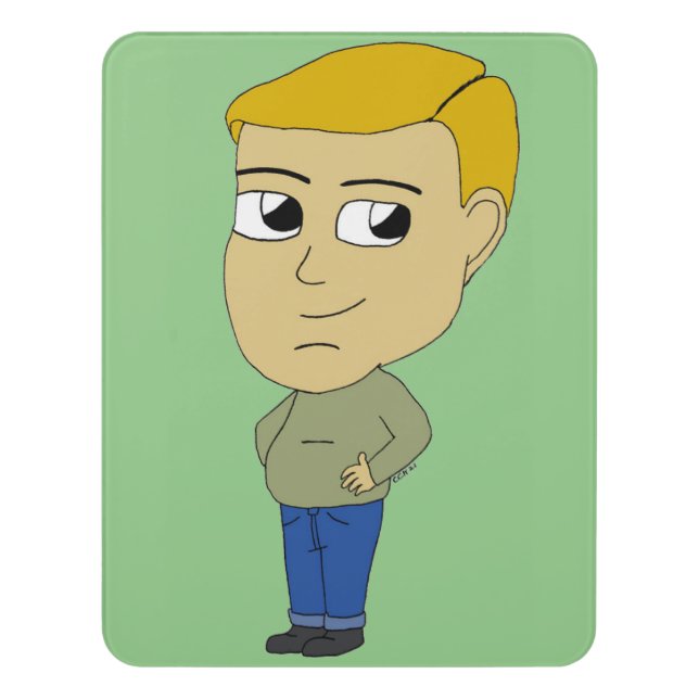 chibi    door sign (Contemporary Vert)
