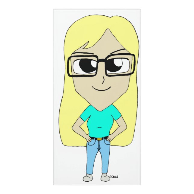 chibi  door sign (Classic Front Vert)