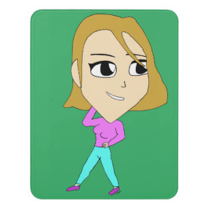 chibi door sign