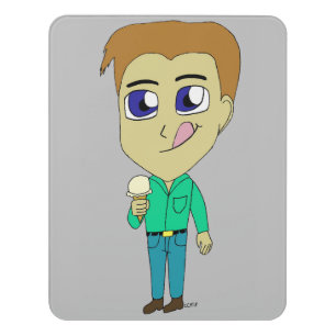 chibi door sign