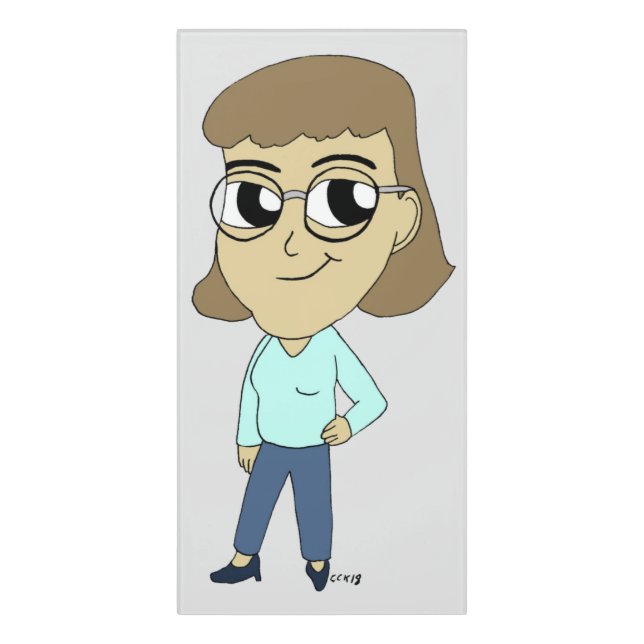 chibi   door sign (Classic Front Vert)