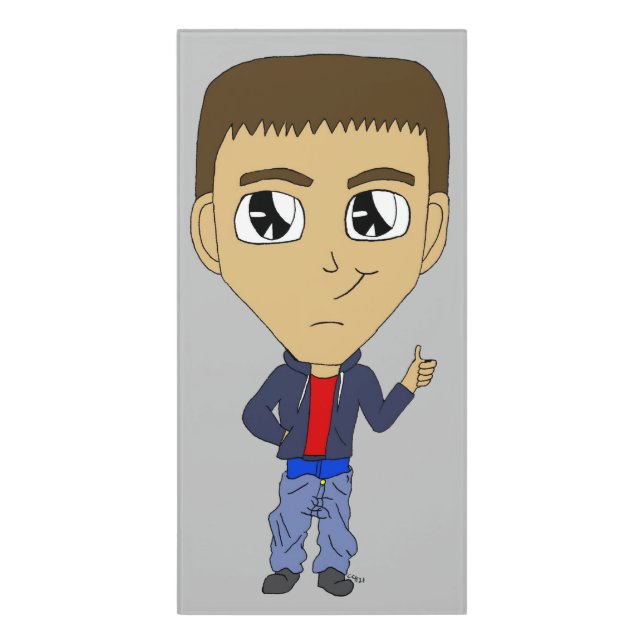 chibi    door sign (Classic Front Vert)