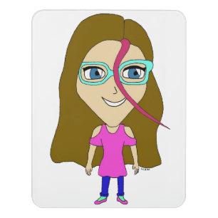 chibi   door sign