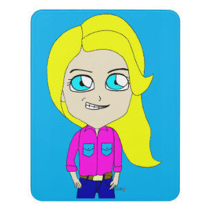 chibi door sign