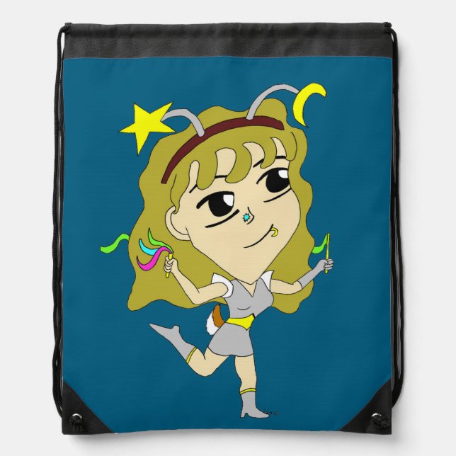 chibi  drawstring bag (Front)