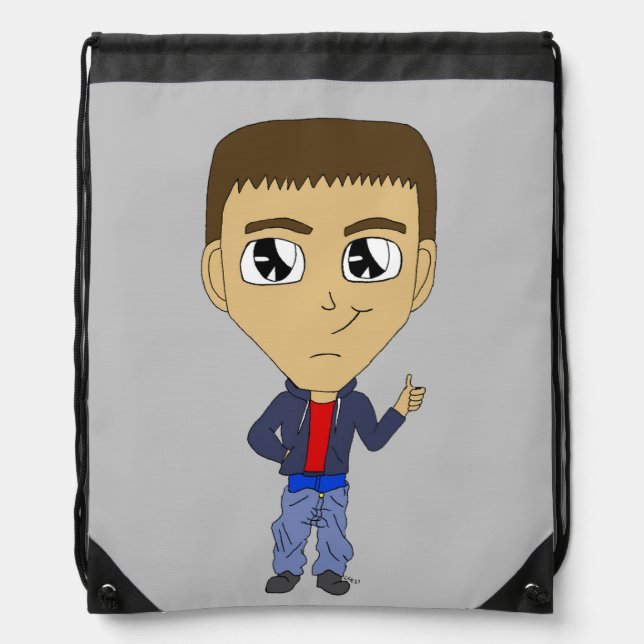 chibi   drawstring bag (Front)