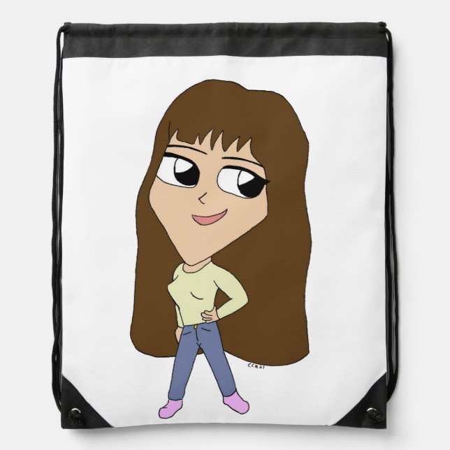 chibi   drawstring bag (Front)