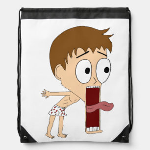chibi drawstring bag