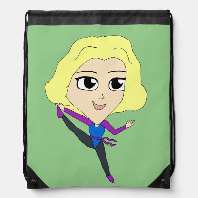chibi   drawstring bag (Front)