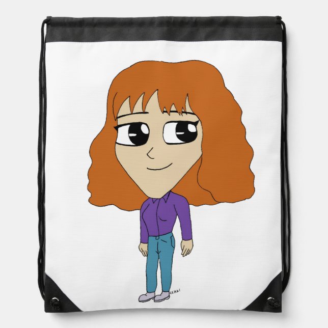 chibi    drawstring bag (Front)