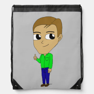 chibi drawstring bag