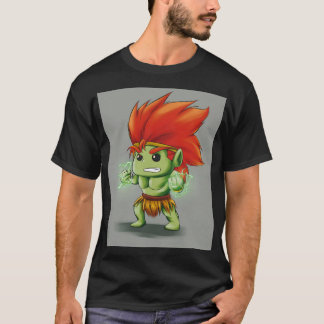 Chibi Electric Jungle Beast | Cute Wild Fighter Ar T-Shirt