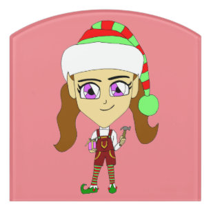 chibi elf     door sign