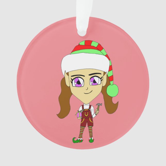 chibi elf     ornament (Front)